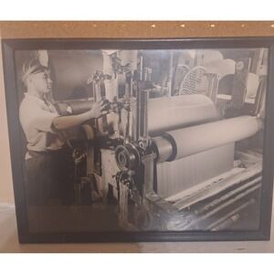 Vintage Framed Photograph Torkel‎ Korling 8 17 42 Till Dyeing Industry